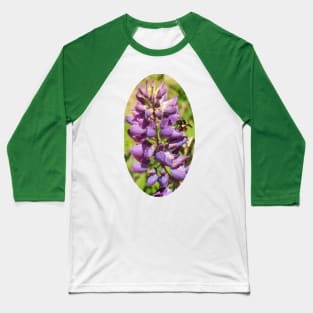 Honey Bee on Purple Lupine Baseball T-Shirt